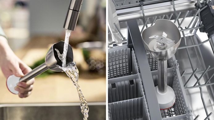Блендер погружной Bosch 600Вт, измельчитель, венчик, белый (385694) MSM4W221 фото