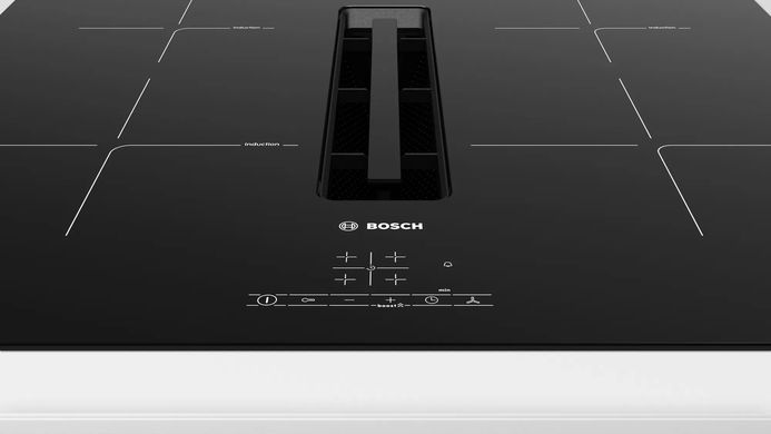 Bosch Варочная поверхность с вытяжкой - индукция/60см/4конф/черный PIE611B15E фото