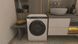 Haier Пральна машина фронтальна, 5кг, 1000, A+++, 44см, дисплей, інвертор, люк чорний, висота 70см, білий (372639) HW50-BP12307