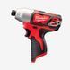 Гвинтокрут акумуляторний 1/4'' HEX MILWAUKEE, M12 BID-0 4933441955