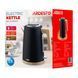 Електрочайник ARDESTO EKL-F420WWD, 1.7л, метал, мат, Strix, чорний (376978) EKL-F420BWD