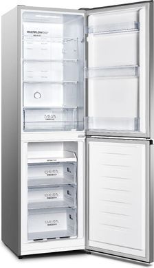 Gorenje Холодильник с нижн. мороз. камерой, 182х55х55см, 2 дв., 171(80)л, А+, NoFrost Plus, Зона св-ти, серый NRK418ECS4 фото