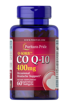 Q-SORB&trade; CO Q-10 400 mg - 60 Rapid Release Softgels