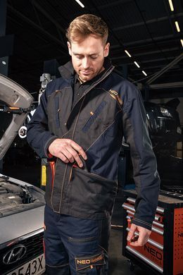 Робоча куртка NEO TOOLS 81-207 Garage, 100% бавовна Ripstop, посилення Oxford, CE L