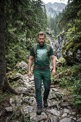 Брюки рабочие NEO Tools 81-293 OUTDOOR, 4-way stretch, зелено-серые, нейлон спандекс, карманы на молнии, вентиляция XXL