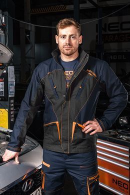 Робоча куртка NEO TOOLS 81-207 Garage, 100% бавовна Ripstop, посилення Oxford, CE L