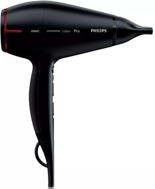 Philips Фен Professional, 2100Вт, 3 режими, іонізація, хол. обдув, чорний (185220) HPS910/00 фото
