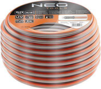 Neo Tools Шланг садовий Optima, 3/4", 50м, 4 шари, до 25 Бар, -20&hellip;+60&deg;C (325023) 15-825 фото