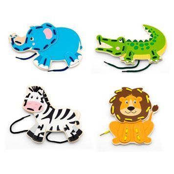 Деревянная шнуровка Viga Toys Африканские зверята (51326) dt_942 фото