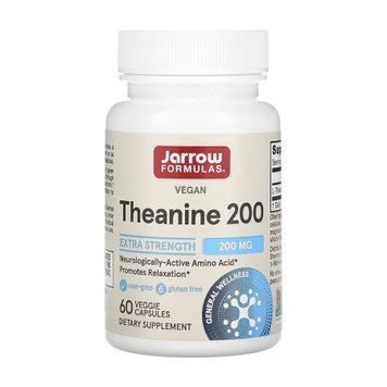 Теанін, Theanine, Jarrow Formulas, 200 мг, 60 капсул