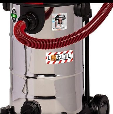 Einhell Пилосос професійний TE-VC 2340 SACL, 1500Вт, 225мБар, контейнер 40л, розетка, клас L, 10.1кг (375004) 2342470 фото