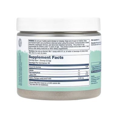 Psyllium Husk Fiber Powder - 175g Unflavored Solaray