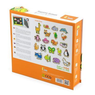 Набір магнітів Viga Toys Звірята 20 шт. (58923N) dt_72959 фото