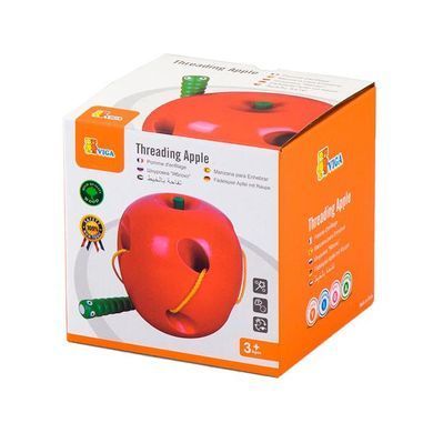 Дерев'яна шнурівка Viga Toys Яблучко (56276) dt_599 фото