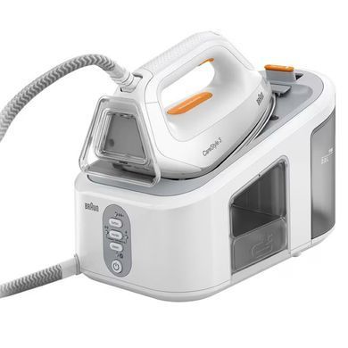 Braun Прасувальна система CareStyle 3, 2400Вт, 2000мл, паровий удар -400гр, нерж. сталь, біло-сірий (376483) IS3132WH фото