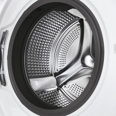 Haier Пральна машина фронтальна, 7кг, 1400, A+++, 44см, дисплей, пара, інвертор, люк чорний, прямий привід, білий (372670) HW70-B14929 фото