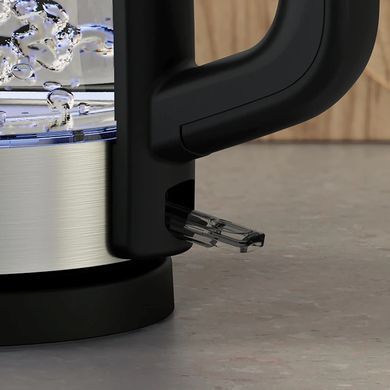 Электрочайник Electrolux 1,7л, Strix, стекло, черный+нерж (344566) E4GK1-4GB фото