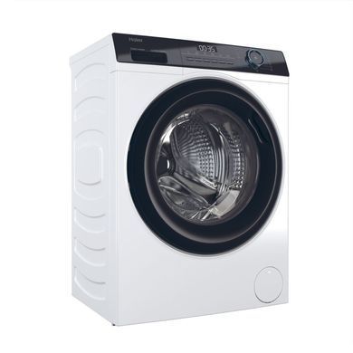 Haier Пральна машина фронтальна, 7кг, 1400, A+++, 44см, дисплей, пара, інвертор, люк чорний, прямий привід, білий (372670) HW70-B14929 фото