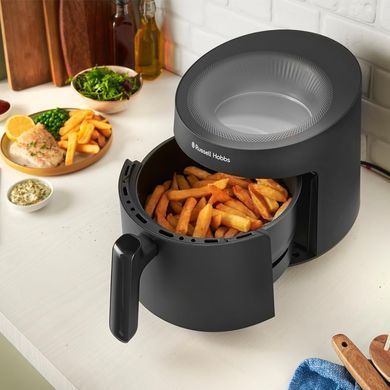 Russell Hobbs Мультипіч Satisfry Panoramic- 1500Вт, чаша-5л, сенсорне управл., 10 авто. програм, пластик/скло, чорний (385895) 27420-56 фото