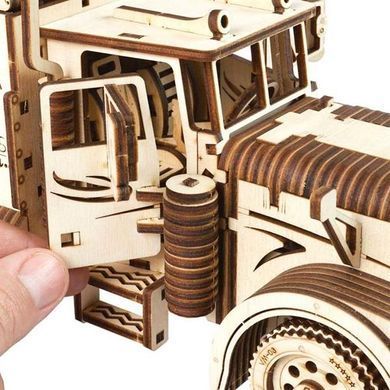 Деревянный механический 3D конструктор Ugears Тягач VM-03 (70056) dt_93586 фото