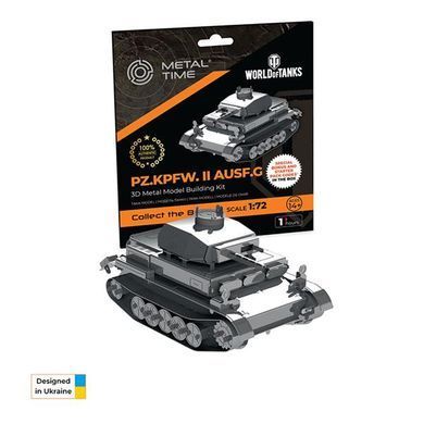 Колекційна модель-конструктор Metal Time World of Tanks танк Pz.Kpfw. II Ausf. G (MT061) dt_94833 фото