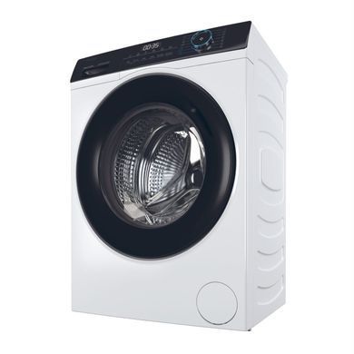 Haier Пральна машина фронтальна, 7кг, 1400, A+++, 44см, дисплей, пара, інвертор, люк чорний, прямий привід, білий (372670) HW70-B14929 фото
