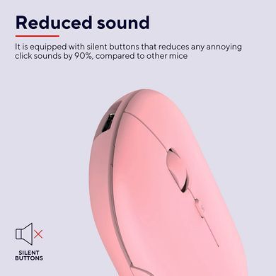 Trust Мышь Puck Rechargeable Ultra-Thin BT WL Silent Pink 24125_TRUST фото