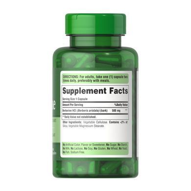Berberine 500mg - 60 caps Puritans Pride