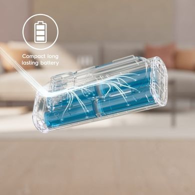 Electrolux Пилосос бездротовий, конт пил -0.3л, автон. робота до 40хв, вага-2.2кг, HEPA12, AutoMode, 4 насадки, синій (365306) EP71UB14DB фото