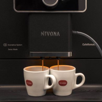 Nivona Кавамашина автоматична CafeRomatica NICR 930, 1455 Вт., резервуар для води 1.8 л., 15 Бар., сенсор, капучінатор, чорний. (351160) NICR960 фото