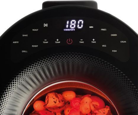 Russell Hobbs Мультипіч Satisfry Panoramic- 1500Вт, чаша-5л, сенсорне управл., 10 авто. програм, пластик/скло, чорний (385895) 27420-56 фото