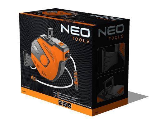 Шланг садовий NEO Tools 15-891, 1/2", 20+2 м, із системою автоматичного намотування 15-891 фото