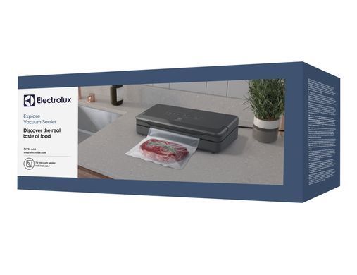 Вакууматор Electrolux для рулонів, пакетів і контейнерів, 120Вт, 30см, електронне керування, +1 рулон, пластик, сірий (363897) E6VS1-6AG фото