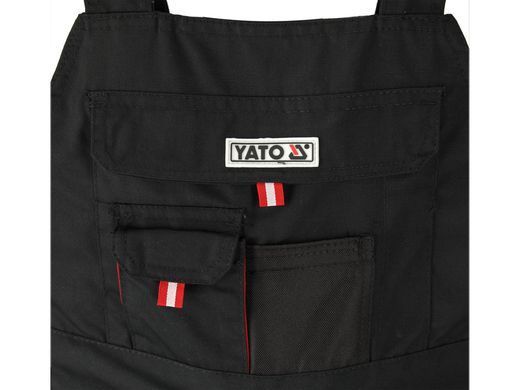 Напівкомбінезон робочий YATO чорно-черв., розм. XXL