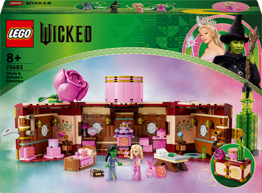 Конструктор LEGO Wicked Кімната Ґлінди й Ельфаби 740 деталей (75683)
