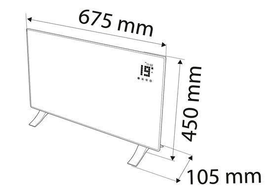 Конвектор Neo Tools 90-094 1500 Вт, IP24, WIFI
