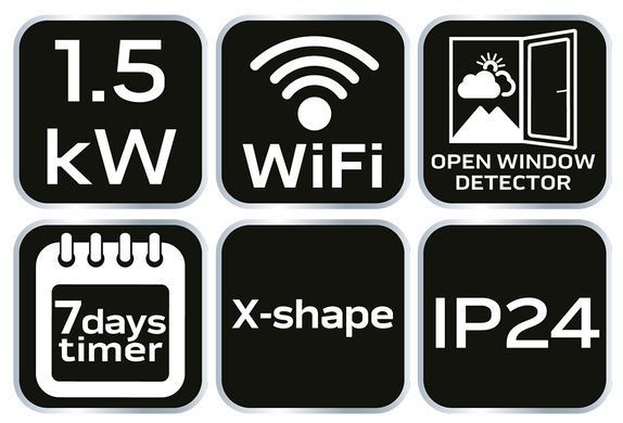 Конвектор Neo Tools 90-094 1500 Вт, IP24, WIFI