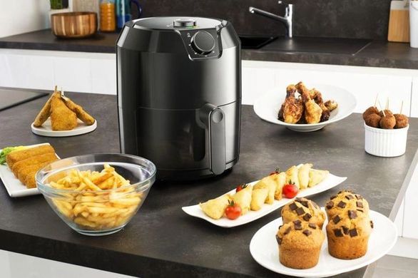Tefal Мультипіч EasyFry Classic XL, 1500Вт, чаша-4.2л, механічне керув., пластик, чорний (366701) EY201815 фото