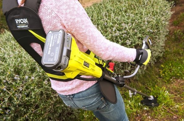 Тример садовий акумуляторний Ryobi RBC18X20B4F ONE+ 18В акб 1х4А&middot;год 20см ніж/ліска 30см велосипедна рукоять ремені Vertebrae 4.7кг (354375) 5133003713 фото