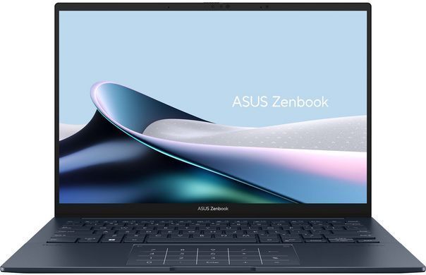 ASUS Ноутбук Zenbook 14 UX3405MA-PP301X 14" 3K OLED, Intel Ultra 9 185H, 32GB, F1TB, UMA, Win11P, Блакитний (378393) 90NB11R1-M00DH0 фото