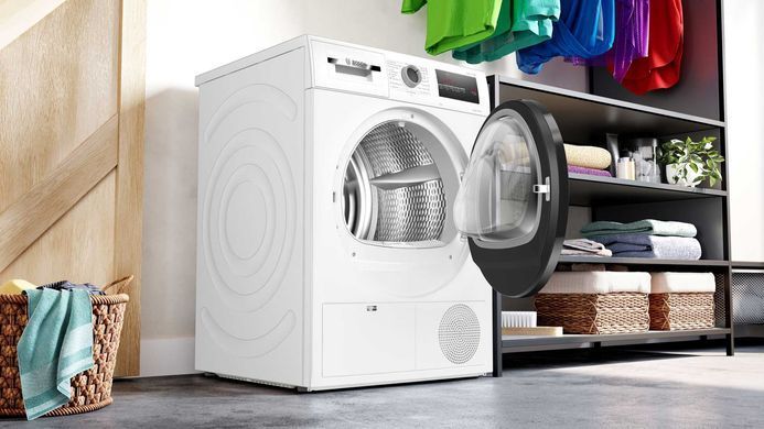 Bosch Сушильна машина тепловий насос, 8кг, A++, 60см, дисплей, білий (364005) WTH85205UA фото