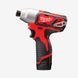 Гвинтокрут акумуляторний 1/4'' HEX MILWAUKEE, M12 BID-202C 4933441960