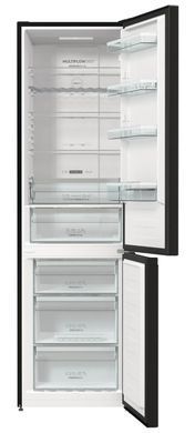 Холодильник з нижн. мороз. камерою Gorenje NRK620EABXL4, 200х60х60см, 2 двері, 235( 96)л, А++, Total NF , Зона св-ті, Зовн. Дисп NRK620EABXL4 фото