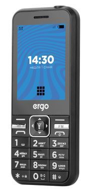 Мобильный телефон ERGO E281 Dual Sim (чорний) E281 black фото