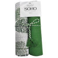 Кухонний текстиль SOHO Наб. руш. 40*60см бавовна 100% Tree стрічка 2 шт.