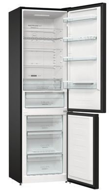 Холодильник з нижн. мороз. камерою Gorenje NRK620EABXL4, 200х60х60см, 2 двері, 235( 96)л, А++, Total NF , Зона св-ті, Зовн. Дисп NRK620EABXL4 фото