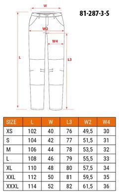 Робочі штани Mix&Match Canvas NEO TOOLS 81-287-3, сірі, кармани для інструментів S