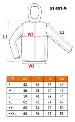 Куртка Softshell NEO Tools 81-551 водостійка, вітростійка, з флісовою підкладкою M
