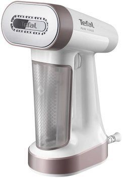 Відпарювач Tefal компактний Pure Force 2в1, 1800Вт, 180мл, постійна пара - 35гр, керам. підошва, білий (390059) DT8720E0 фото