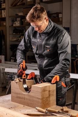 Рабочая толстовка NEO TOOLS 81-311 Cotton Slim 2-в-1, 100 % хлопок, 260 г/м&sup2;, CE M
